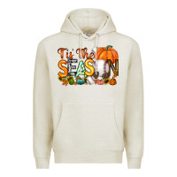 Oatmeal Heather tis the season baseball Premium Hoodie - RacoonDesign