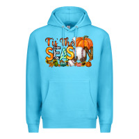 Ocean Blue tis the season baseball Premium Hoodie - RacoonDesign