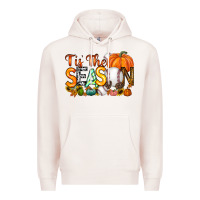 Pale Pink tis the season baseball Premium Hoodie - RacoonDesign