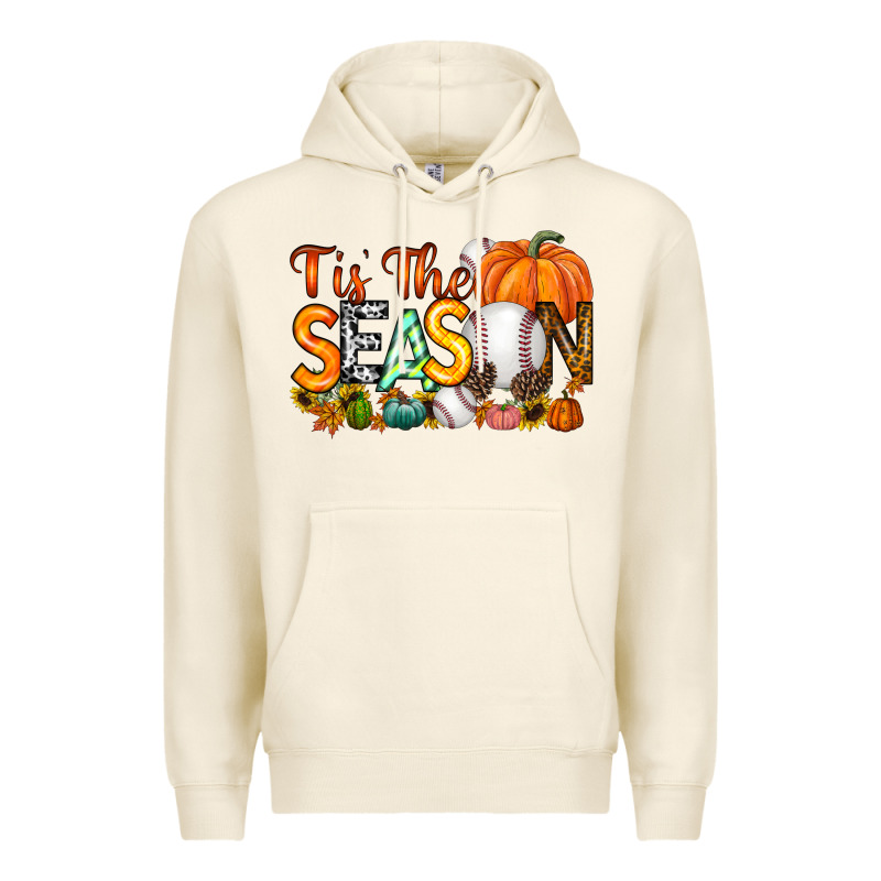 Tis The Season Baseball Premium Hoodie by RacoonDesign | Teevron