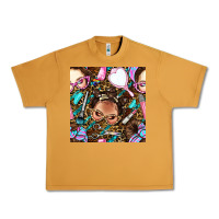Peanut Butter hairdresser messy bun hand mirror and scissors with leopard and tiger  Urban Heavy Tee - BundleAndBundleShop