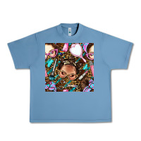Pebble Blue hairdresser messy bun hand mirror and scissors with leopard and tiger  Urban Heavy Tee - BundleAndBundleShop