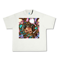 Pistachio hairdresser messy bun hand mirror and scissors with leopard and tiger  Urban Heavy Tee - BundleAndBundleShop