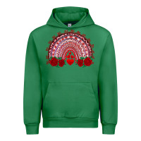 Emerald valentines day rainbow with roses Urban Hoodie - RanaPortraitStore