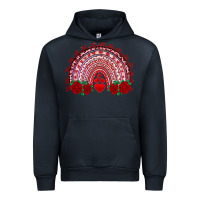Valentines Day Rainbow With Roses Urban Hoodie | Teevron