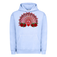Pigment Grape Ice valentines day rainbow with roses Urban Hoodie - RanaPortraitStore