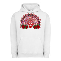 Pigment Lunar Rock valentines day rainbow with roses Urban Hoodie - RanaPortraitStore