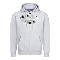 Heather Grey soccer lips Zipper Hoodie - AdoDesignShop
