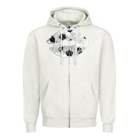Oatmeal Heather soccer lips Zipper Hoodie - AdoDesignShop
