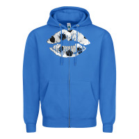 True Royal soccer lips Zipper Hoodie - AdoDesignShop