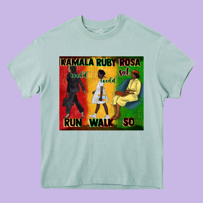 Rosa Sat So Ruby Could Walk So Kamala Could Run Tu Heavy Core Tee Designed By Cowgirlartshop