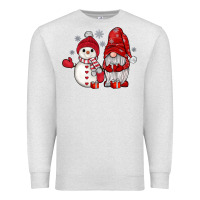 Oatmeal Heather snowman gnome Premium Sweatshirt - JahusDesignShop