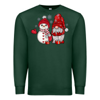 Sports Green snowman gnome Premium Sweatshirt - JahusDesignShop