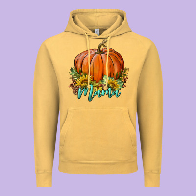 Pumpkin Mama Vintage Hoodie Designed By Bundleandbundleshop