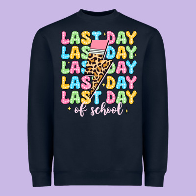 Last Day Of School Heavyweight Sweatshirt Designed By Jahusdesignshop