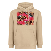 Mushroom valentine's day cowhide leopard background Heavyweight Hoodie - JahusDesignShop