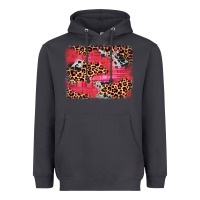 Smoke valentine's day cowhide leopard background Heavyweight Hoodie - JahusDesignShop