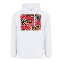 White valentine's day cowhide leopard background Heavyweight Hoodie - JahusDesignShop