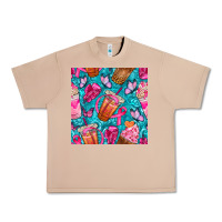 Burro breast cancer coffee cups with butterfly seamless pattern bbs Urban Heavy Tee - BundleAndBundleShop