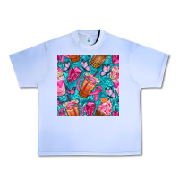 Grape Ice breast cancer coffee cups with butterfly seamless pattern bbs Urban Heavy Tee - BundleAndBundleShop