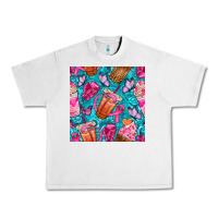 Breast Cancer Coffee Cups With Butterfly Seamless Pattern Bbs Urban Heavy Tee | Teevron