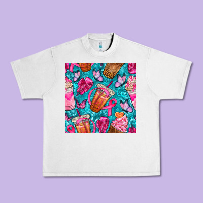 Breast Cancer Coffee Cups With Butterfly Seamless Pattern Bbs Urban Heavy Tee Designed By Bundleandbundleshop