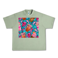 Oil Green breast cancer coffee cups with butterfly seamless pattern bbs Urban Heavy Tee - BundleAndBundleShop
