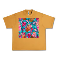 Peanut Butter breast cancer coffee cups with butterfly seamless pattern bbs Urban Heavy Tee - BundleAndBundleShop