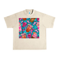 Sandshell breast cancer coffee cups with butterfly seamless pattern bbs Urban Heavy Tee - BundleAndBundleShop