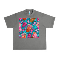 Tornado breast cancer coffee cups with butterfly seamless pattern bbs Urban Heavy Tee - BundleAndBundleShop