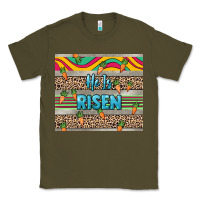 Army Green He is risen tumbler Easter Day Classic Tee - HowdyJamesFarm