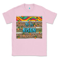 Bubblegum Pink He is risen tumbler Easter Day Classic Tee - HowdyJamesFarm