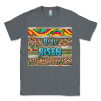 Charcoal Heather He is risen tumbler Easter Day Classic Tee - HowdyJamesFarm