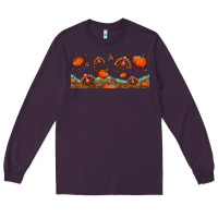Turkey Thanksgiving Pumpkin Libbey Glass Long Sleeve Tee | Teevron