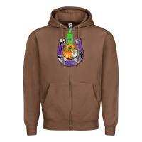 Chestnut horseshoe halloween Zipper Hoodie - AdoDesignShop