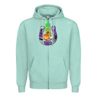 Seafoam horseshoe halloween Zipper Hoodie - AdoDesignShop
