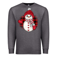 Charcoal Heather snowman christmas Premium Sweatshirt - JahusDesignShop
