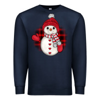 Navy snowman christmas Premium Sweatshirt - JahusDesignShop