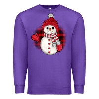 Purple snowman christmas Premium Sweatshirt - JahusDesignShop