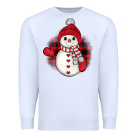White snowman christmas Premium Sweatshirt - JahusDesignShop