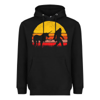 Black sasquatch and unicorn vintage Heavyweight Hoodie - artisFamous
