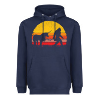 Navy sasquatch and unicorn vintage Heavyweight Hoodie - artisFamous