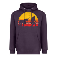 Plum sasquatch and unicorn vintage Heavyweight Hoodie - artisFamous
