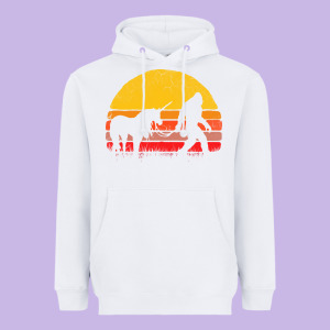 Sasquatch And Unicorn Vintage Heavyweight Hoodie Designed By Artisfamous