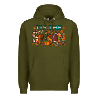 Army Green tis the season football Premium Hoodie - RacoonDesign