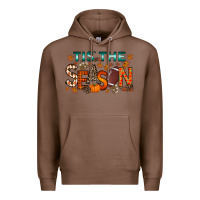 Chestnut tis the season football Premium Hoodie - RacoonDesign