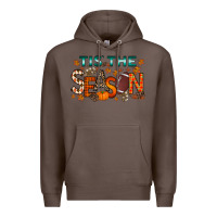 Coffee tis the season football Premium Hoodie - RacoonDesign