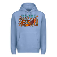 Colony Blue tis the season football Premium Hoodie - RacoonDesign