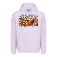 Lilac tis the season football Premium Hoodie - RacoonDesign