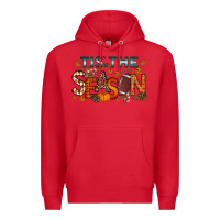 Red tis the season football Premium Hoodie - RacoonDesign